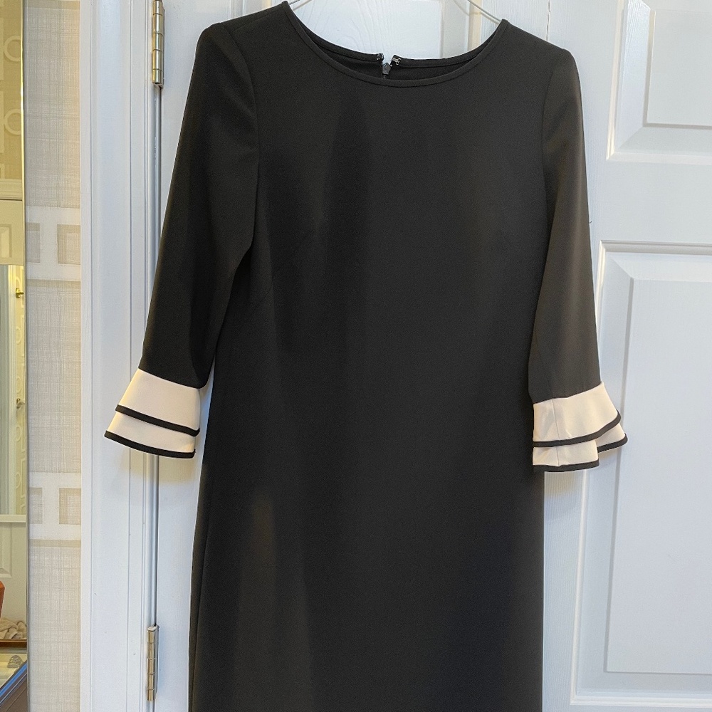 Talbot’s Black Dress with bell sleeves